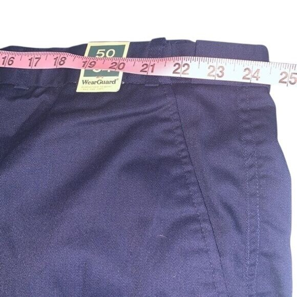 WearGuard Mens Work Pants Navy Size 50x34 65% Polyester 35% Cotton Durable & Com - Picture 9 of 10